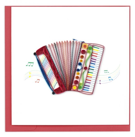Piano Quilling Greeting Card