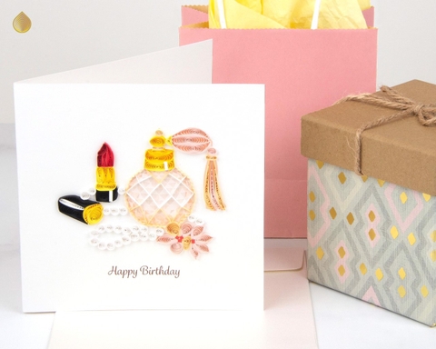 Happy Birthday Quilling Greeting Card