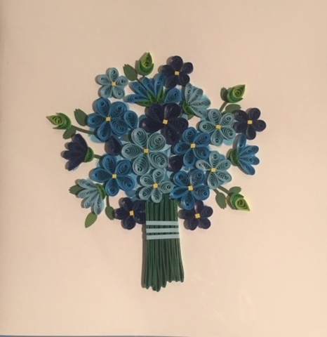 Happy Birthday Flower Quilling Card