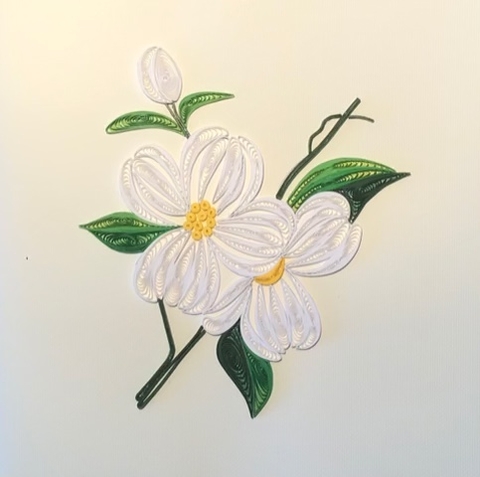 Happy Birthday Flower Quilling Card