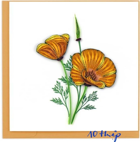 Happy Birthday Flower Quilling Card