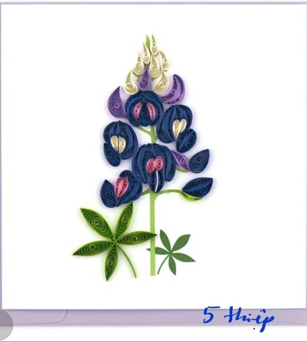 Lavender Happy Birthday Quilling Card