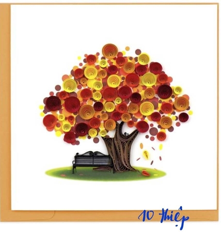 Happy Birthday Flower Quilling Card