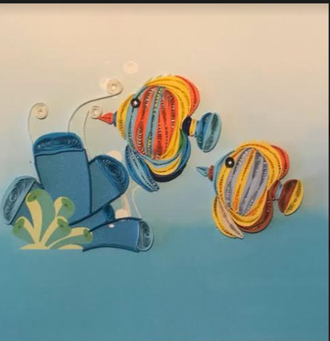 Fish Quilling Greeting Card