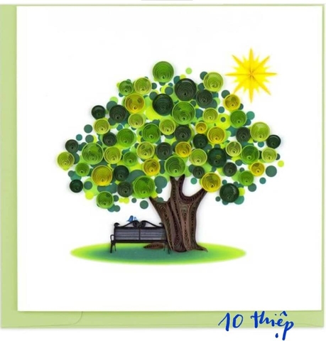 Happy Birthday Tree Quilling Card