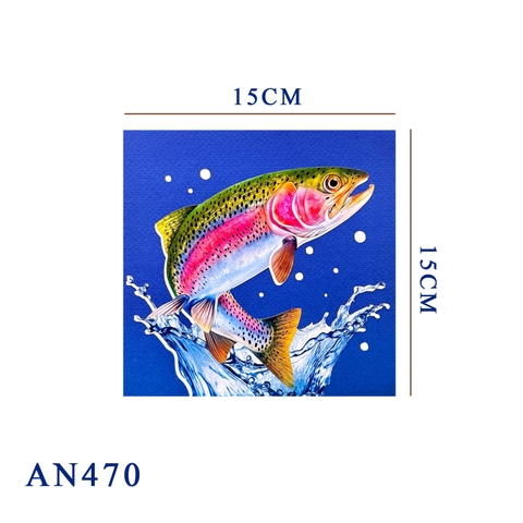 Rainbow Trout Pop-Up Card