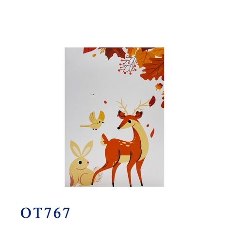 Reindeer Fall Autumn Pop Up Card