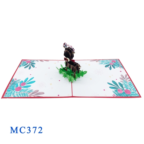Reindeer Pop Up Card