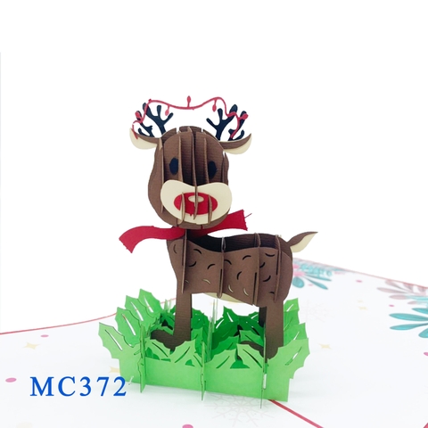 Reindeer Pop Up Card