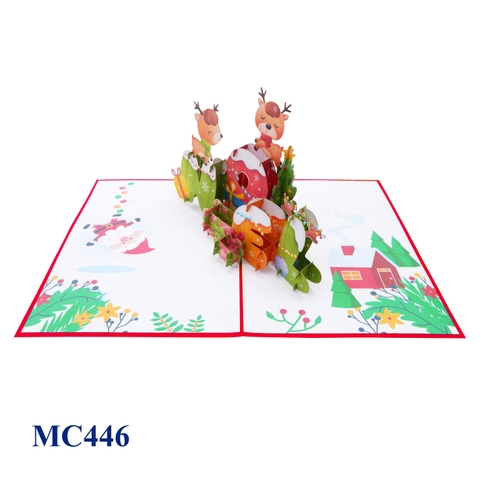 Reindeers Noel Pop Up Card