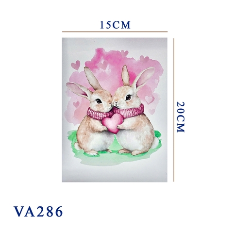 Romantic Pop-up Card with Lovely Rabbits