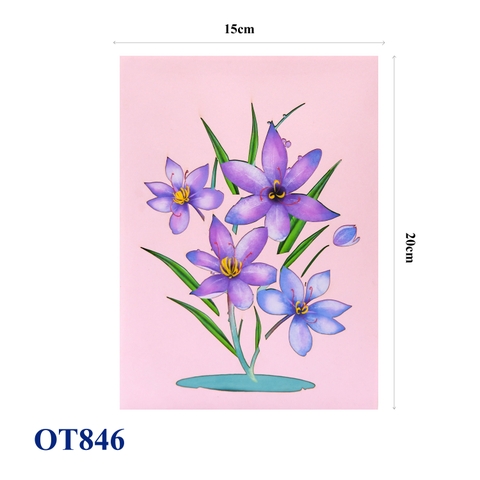 Saffron Garden Pop Up Card