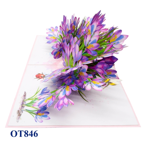 Saffron Garden Pop Up Card