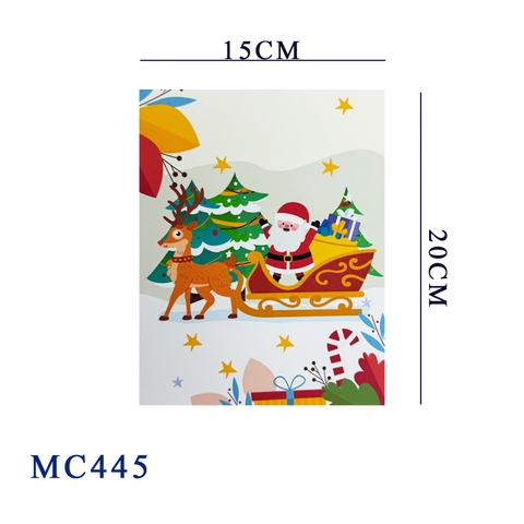 Santa Christmas In The Forest Pop Up Card