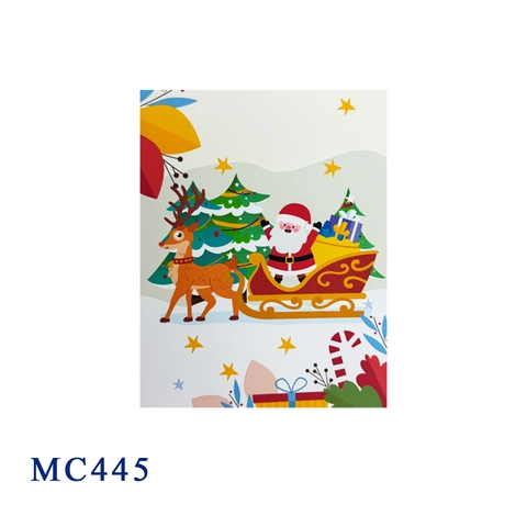 Santa Christmas In The Forest Pop Up Card