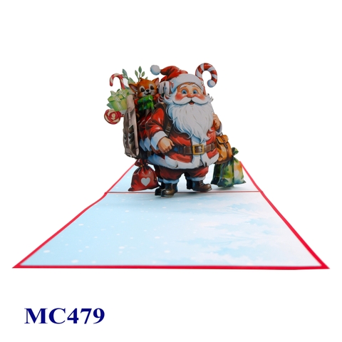 Santa Claus Christmas Pop-Up Card – A Festive 3D Surprise