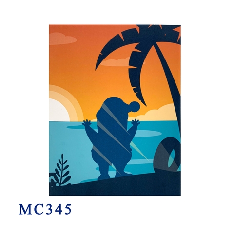 Santa Claus On Holiday Christmas Pop Up Card