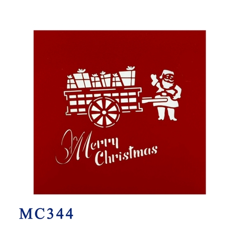 Santa Claus With Noel Gifts Pop Up Card