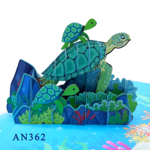 Sea Turtle Pop Up Card