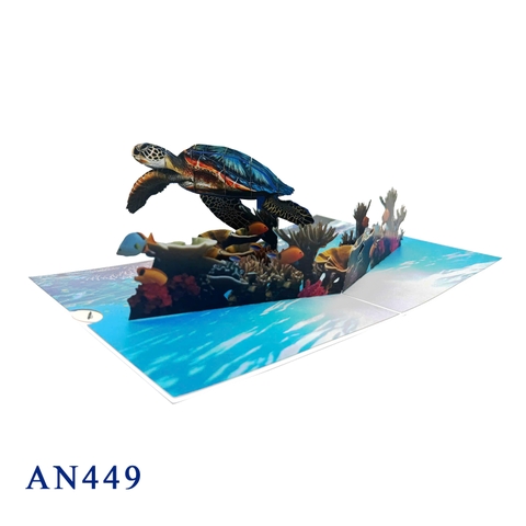 Sea Turtle Pop Up Card