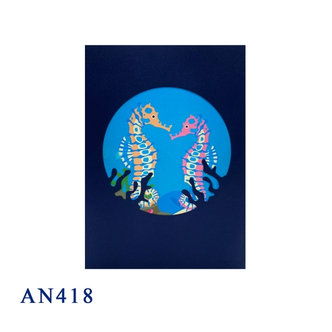 Seahorses Pop Up Card