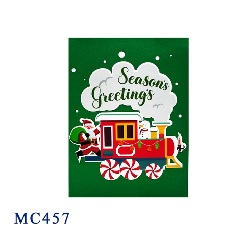 Season's Greetings Train Pop Up Card