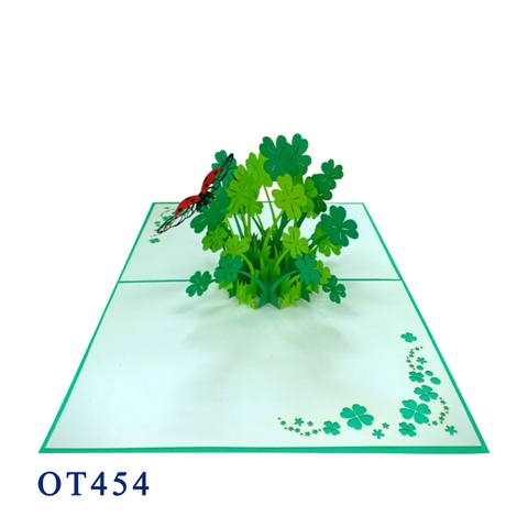 Shamrock pop up 3d card