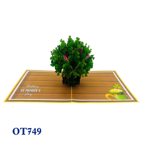 Shamrock St. Patrick’s Day Pop Up Card