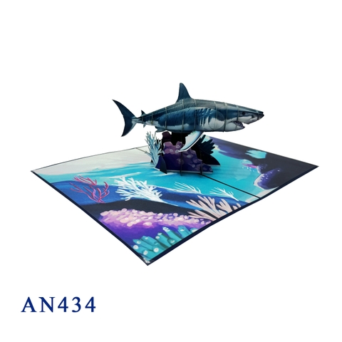 Shark 3D Pop Up Greeting Card