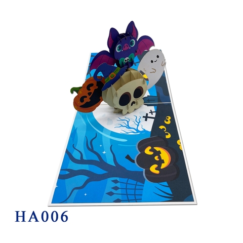 Skull Halloween Pop Up Card