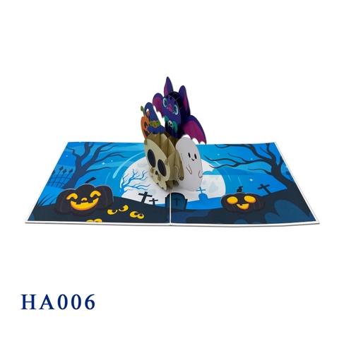 Skull Halloween Pop Up Card