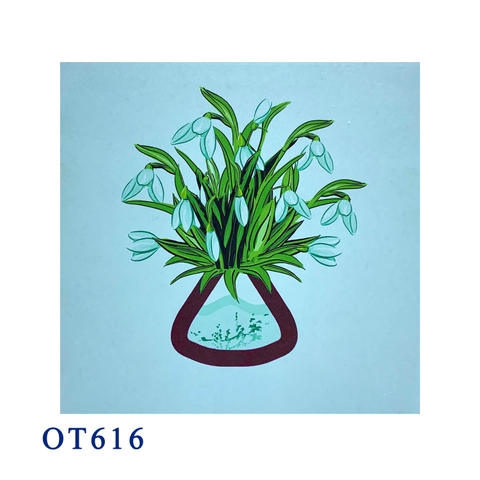 Snowdrop Pop Up Card