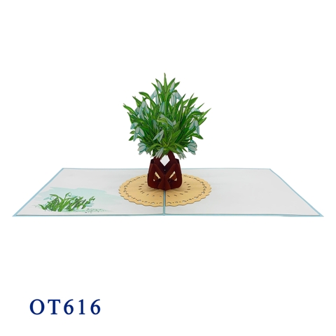 Snowdrop Pop Up Card