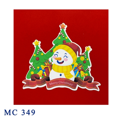 Christmas Snowman Pop Up Card