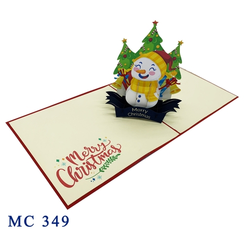 Christmas Snowman Pop Up Card