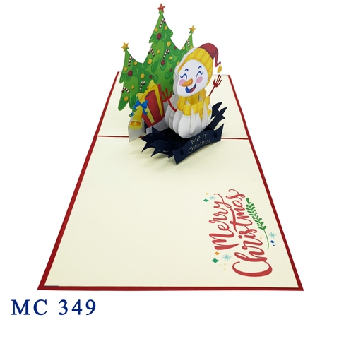 Christmas Snowman Pop Up Card