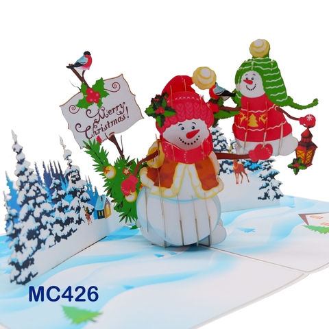 Snowman Pop Up Card