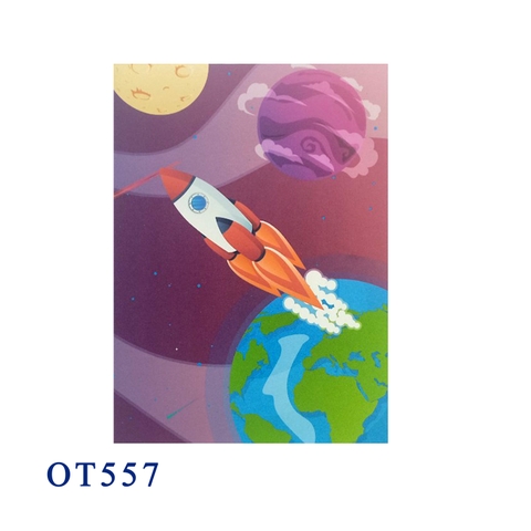 Rocket Ship Pop Up Card