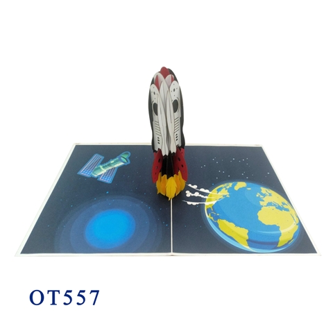 Rocket Ship Pop Up Card