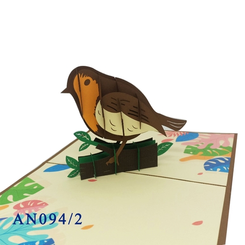 Sparrow Pop Up Card