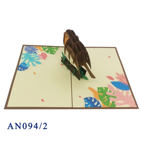 Sparrow Pop Up Card