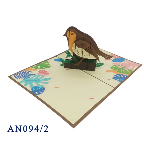 Sparrow Pop Up Card