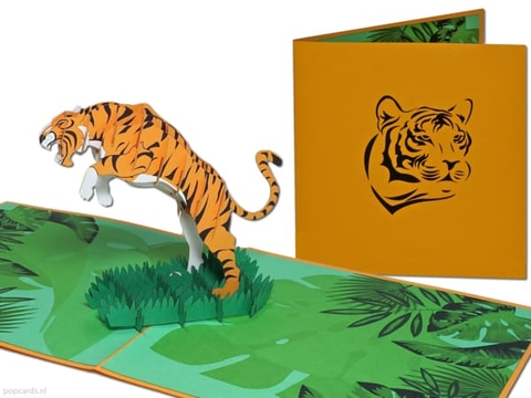 Tiger Pop Up Card