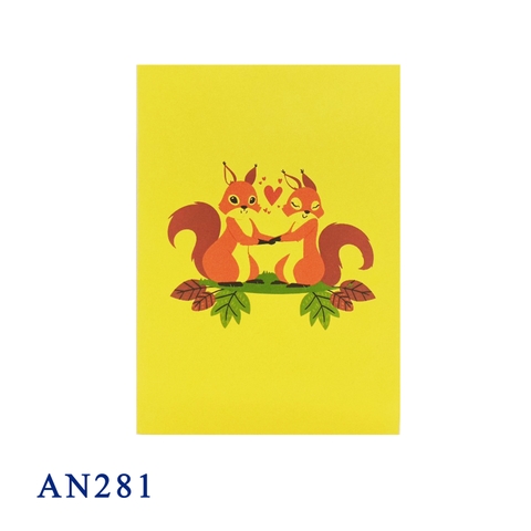 Squirrels Pop Up Card