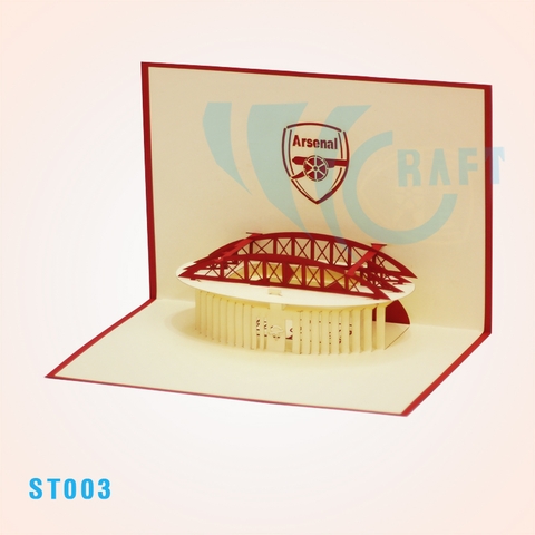Arsenal Stadium Pop Up Card