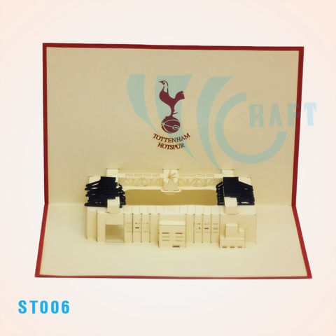 Tottenham Stadium Pop Up Card
