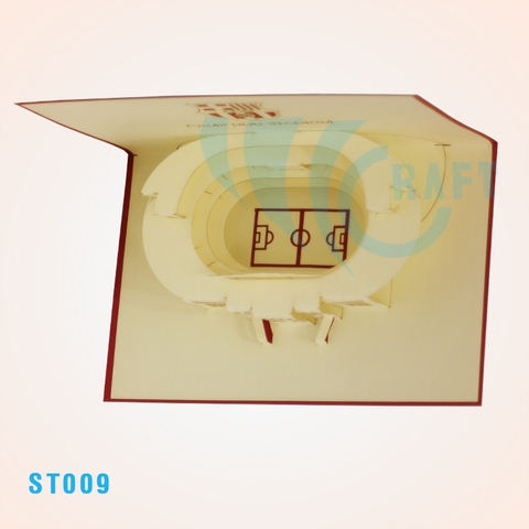 CAMP NOU STADIUM POP UP GREETING CARD