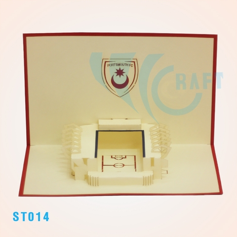 Portsmouth Fc Stadium Pop Up Card