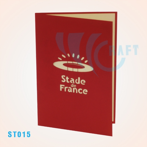Stade De France Stadium Pop Up Card