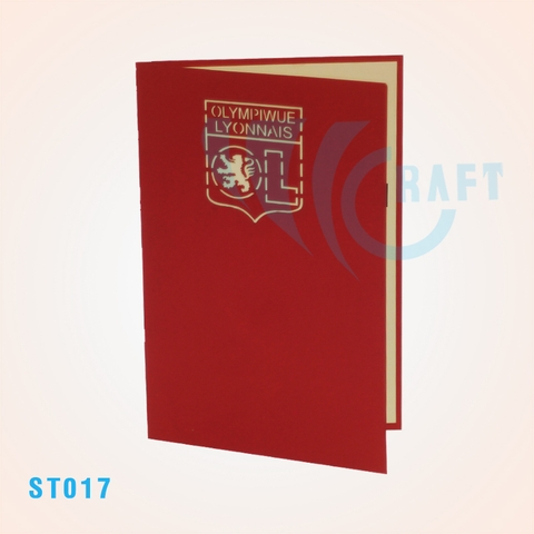 Olympique Lyonnais Stadium Pop Up Card